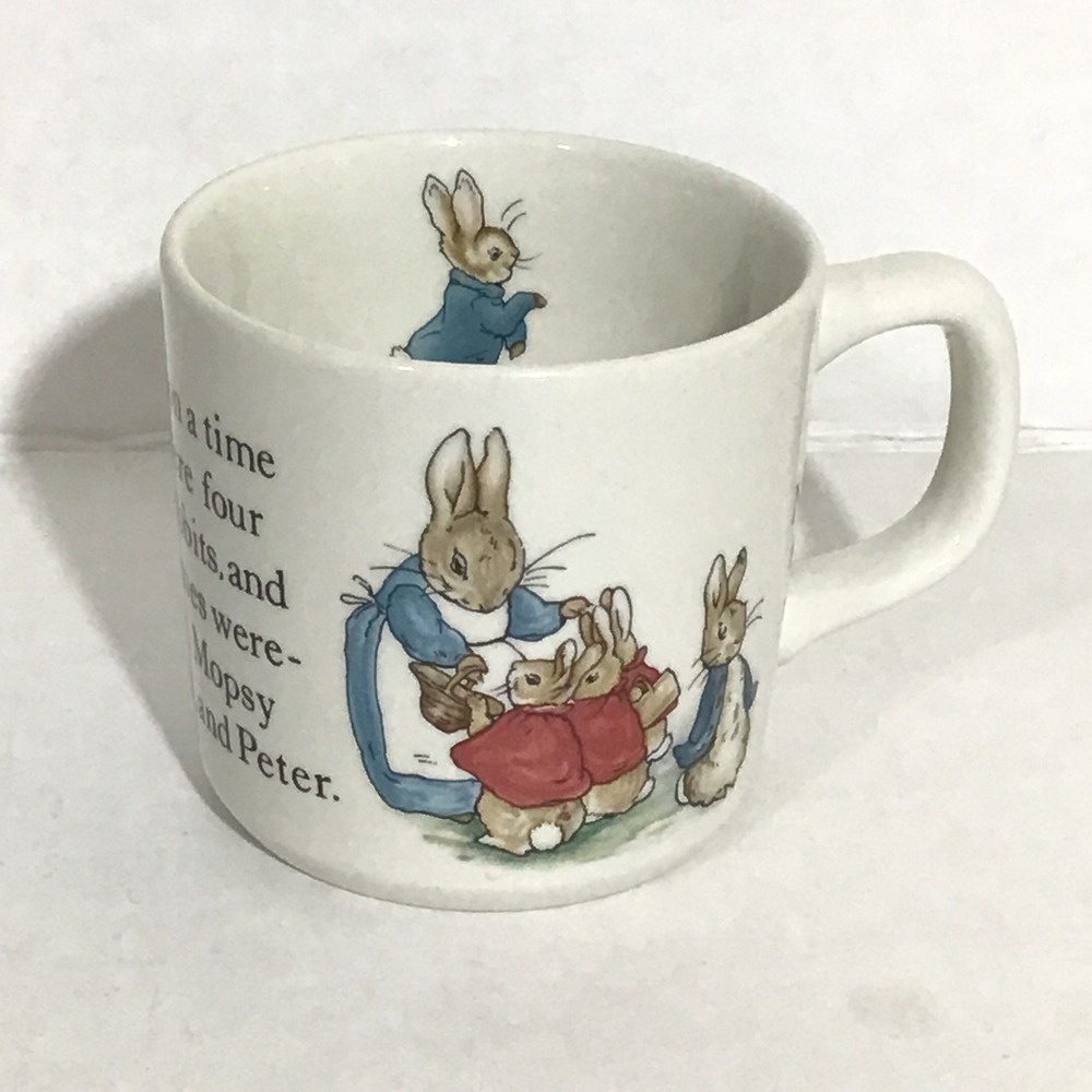 Wedgwood Peter Rabbit Childrens Mug Beatrix Potter Etruria Barlaston